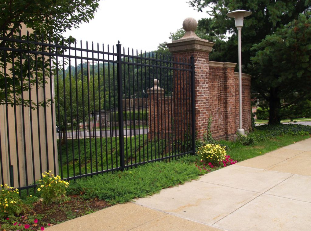 this image shows metal fence in Carmichael, California