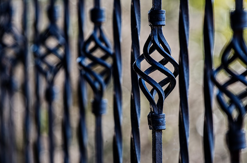 this is a picture of metal fence in Carmichael, CA