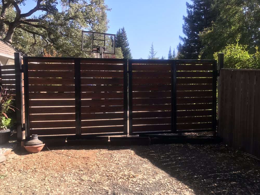 this is a picture of metal fence in Carmichael, CA