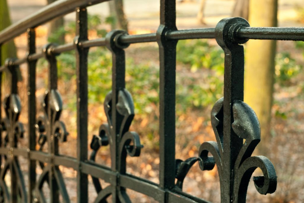 this is a picture of wrought iron fence in Carmichael, CA